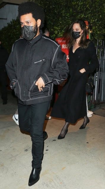 Angelina Jolie ile The Weeknd birlikte yemek yedi #1