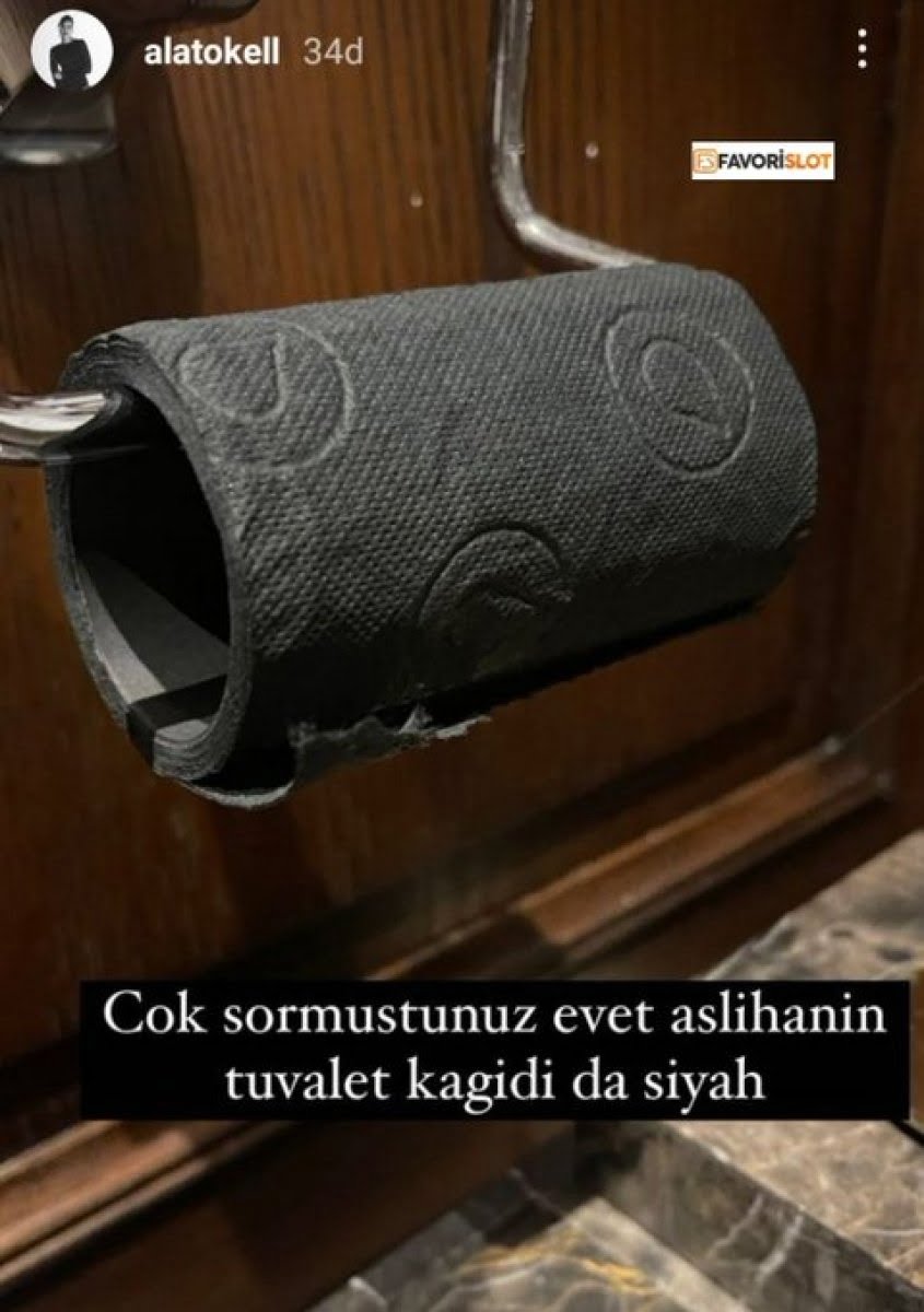 Aslıhan Doğan, yurt dışından siyah tuvalet kağıdı getirtiyor #2