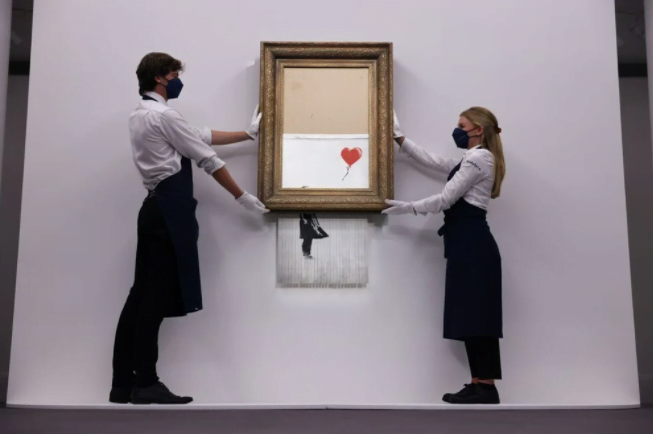 Banksy'nin ‘Balonlu Kız’ eseri açık artırmaya çıkıyor #1